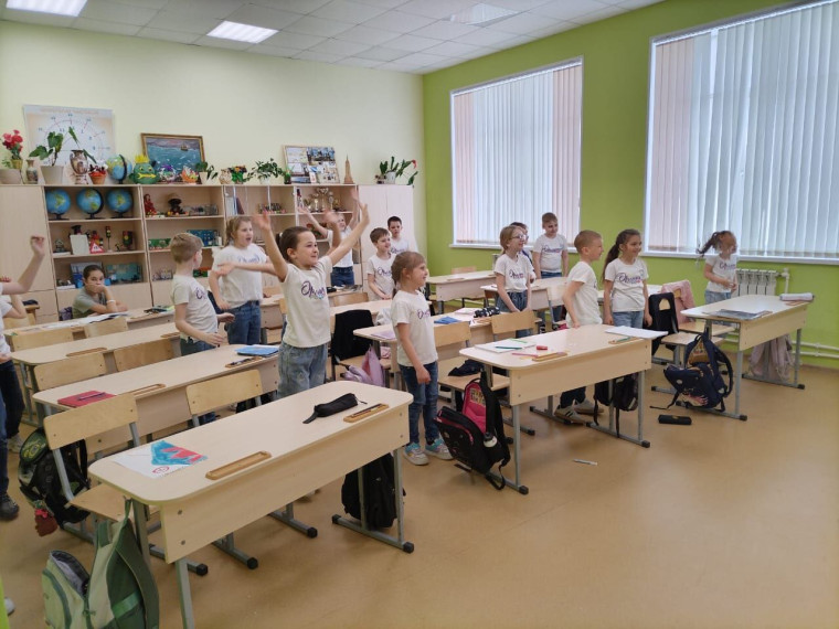 Сегодня у Орлят 2 класса прошло занятие в рамках программы «Орлята России».